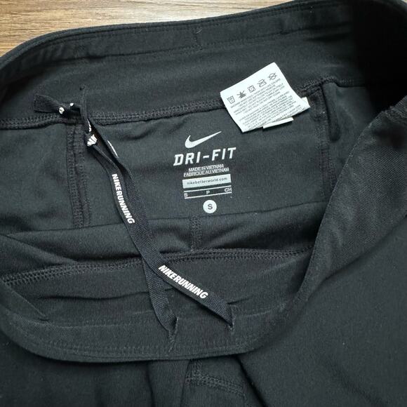 Nike Stay Warm Running Capri Dri-fit tights cropped Women's small Black - Picture 7 of 16